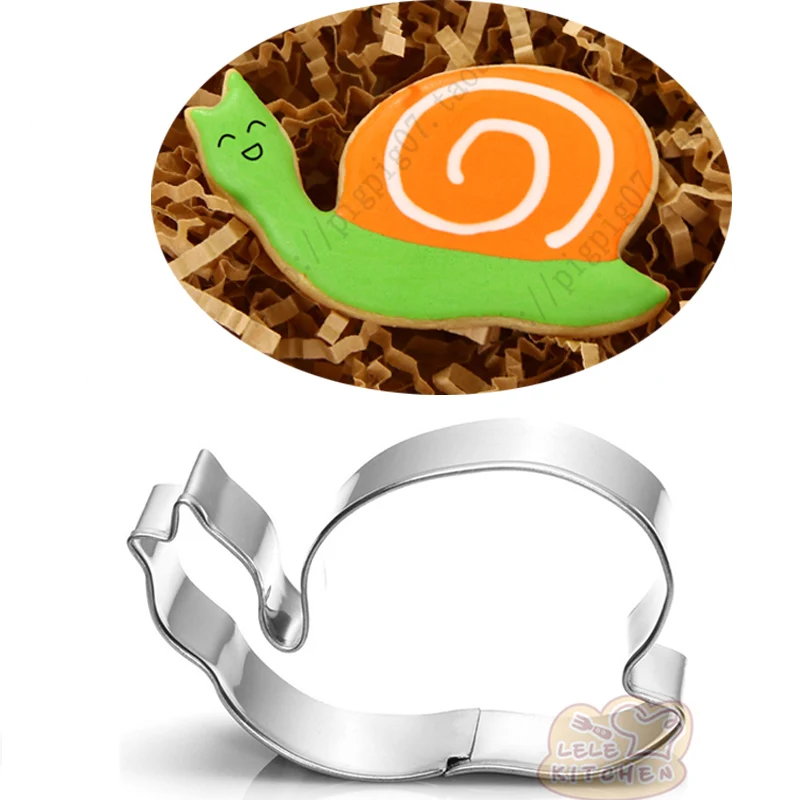 

1pcs galletas Snail Stainless Steel Cookie Cutter Biscuit Mould Fondant Cake Decorating Tool Pastry Shop Chocolate Mold Bakeware