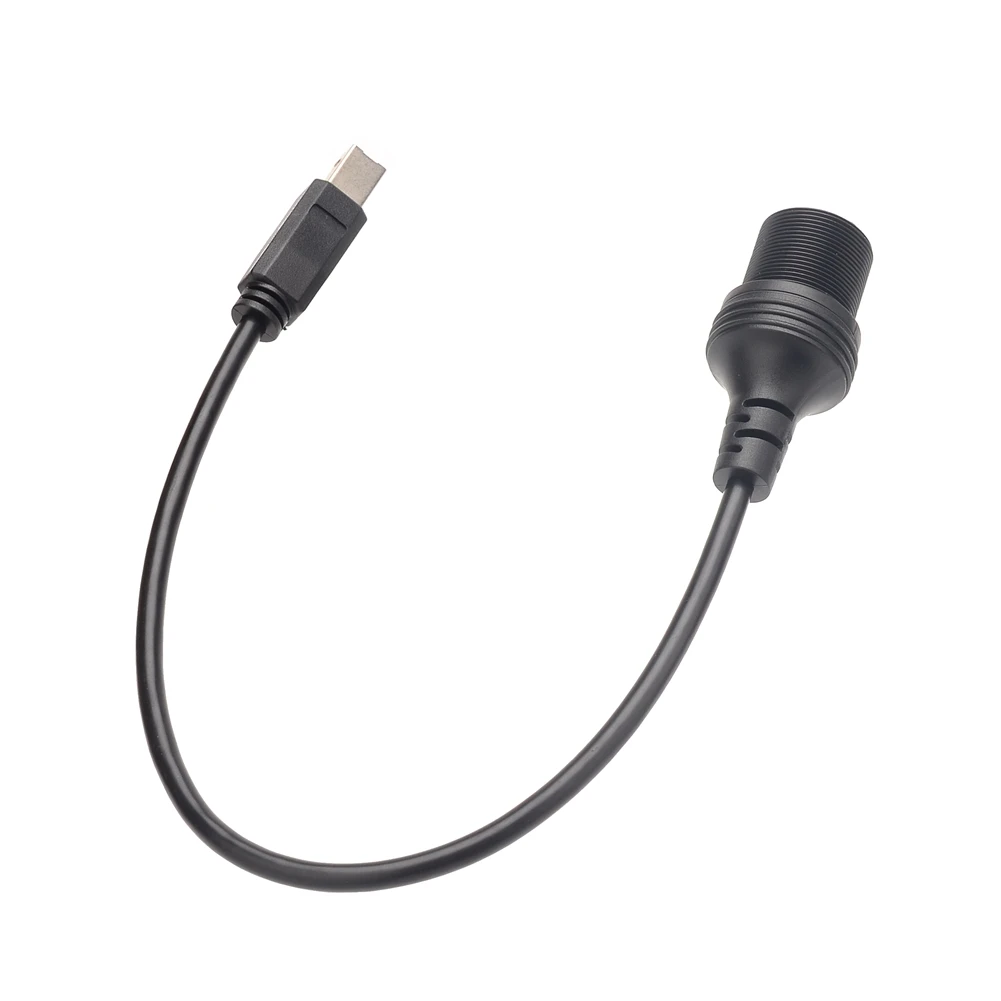 USB B 2,0 Drucker Scanner Männlichen Zu Weiblichen Auto Montieren Dash Flush Mount Verlängerung Wasserdichte Kabel (USB B 2.0)
