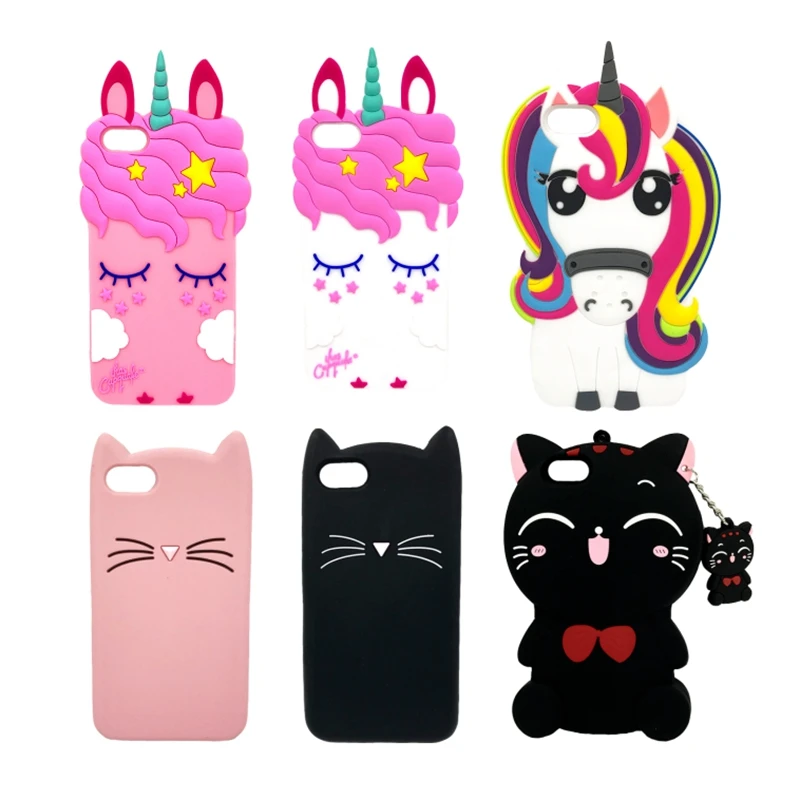 3D Soft Silicone Case For Huawei P8 Lite 2016, 5.0 inch, Cute Rabbit, Cat, Back Cover For Huawei p8lite 2015 ALE-L21 Coque Funda