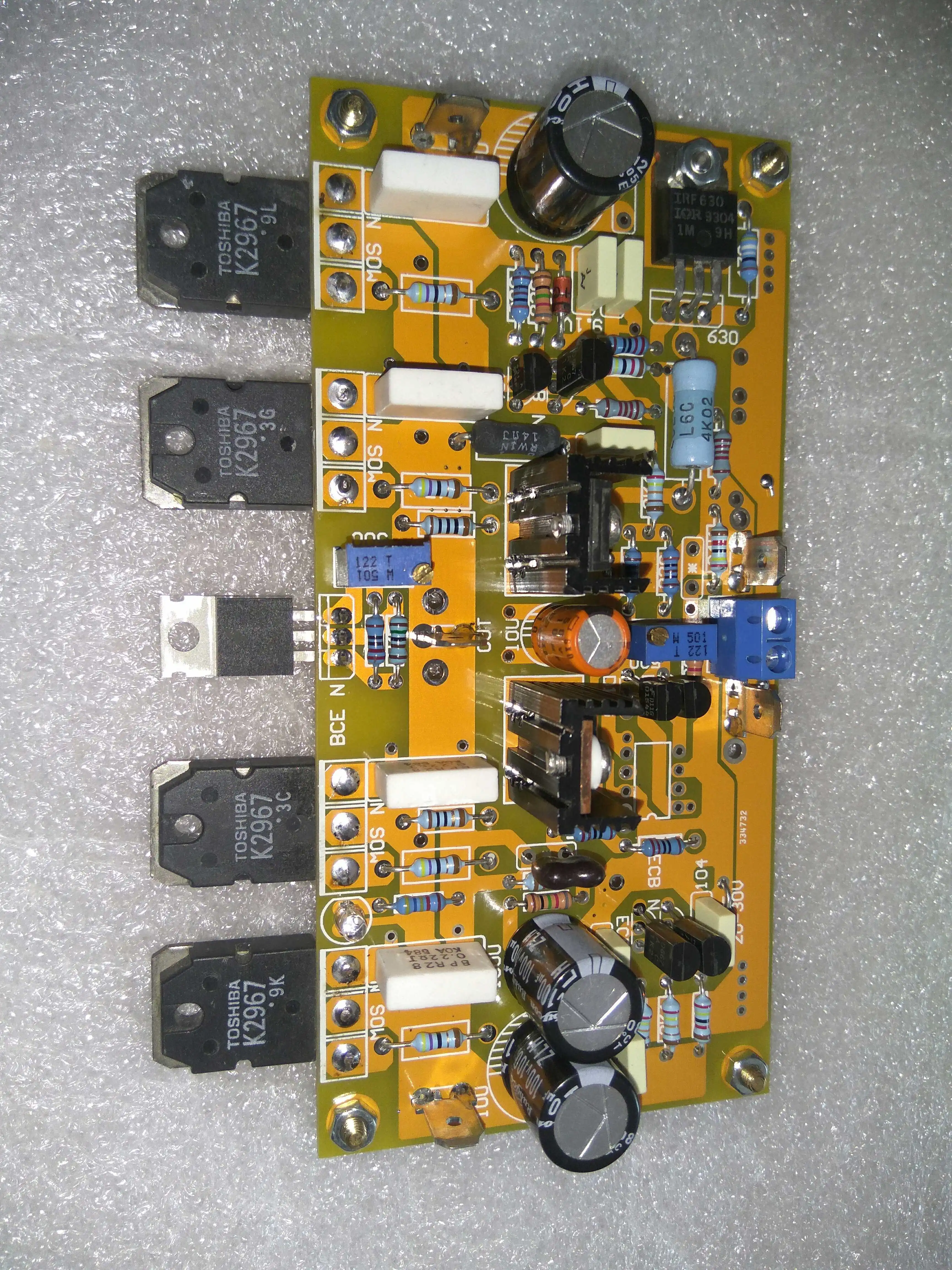 Field Tube Input and Output Super Current 2 Parallel Power Amplifier Board Empty Board (output Tube Is 2SK2967