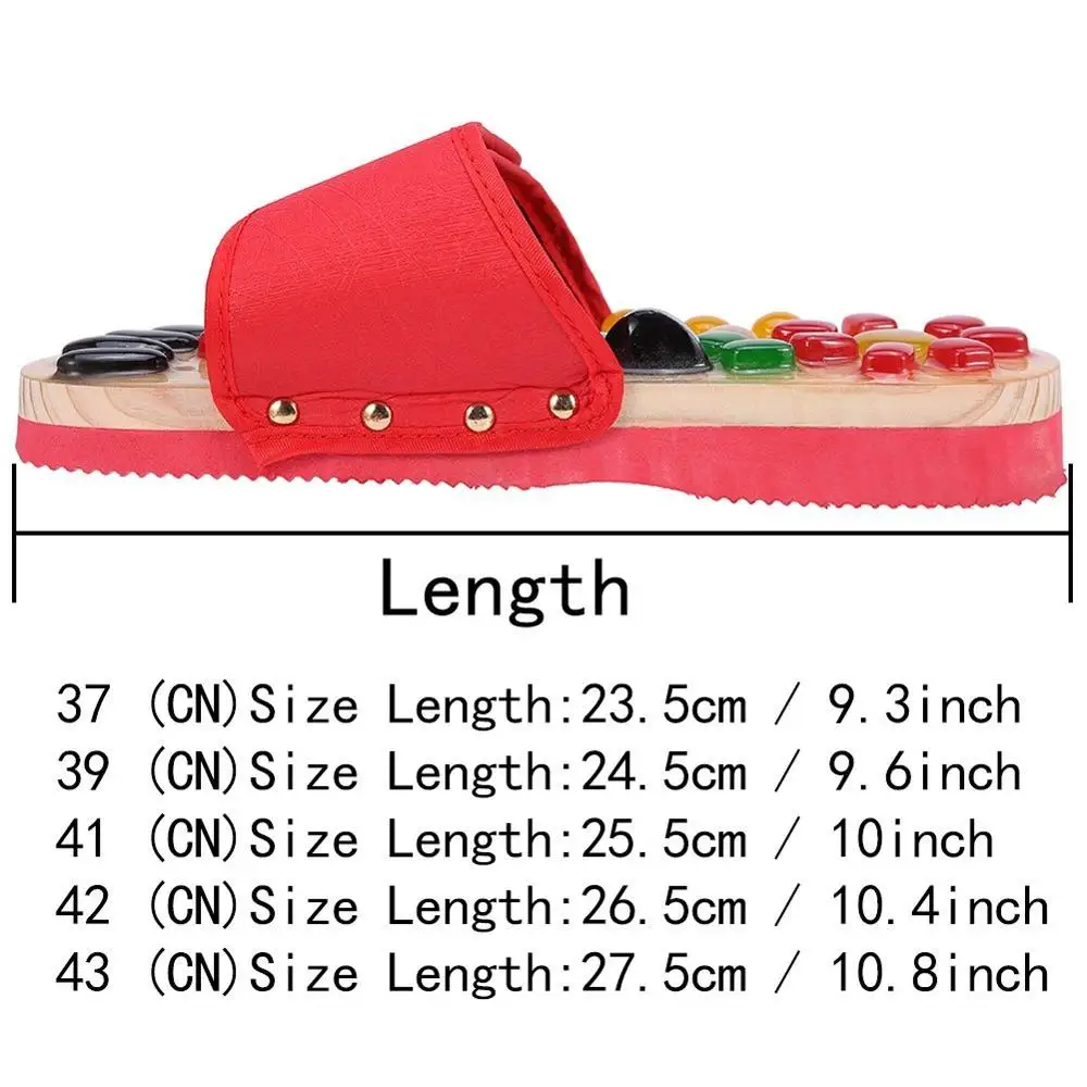 حصى طبيعي القدم نِعال تدليك نقطة تدليك أحذية للرجال الدم تنشيط القدم الاسترخاء مدلك حذاء لصحة كبار السن