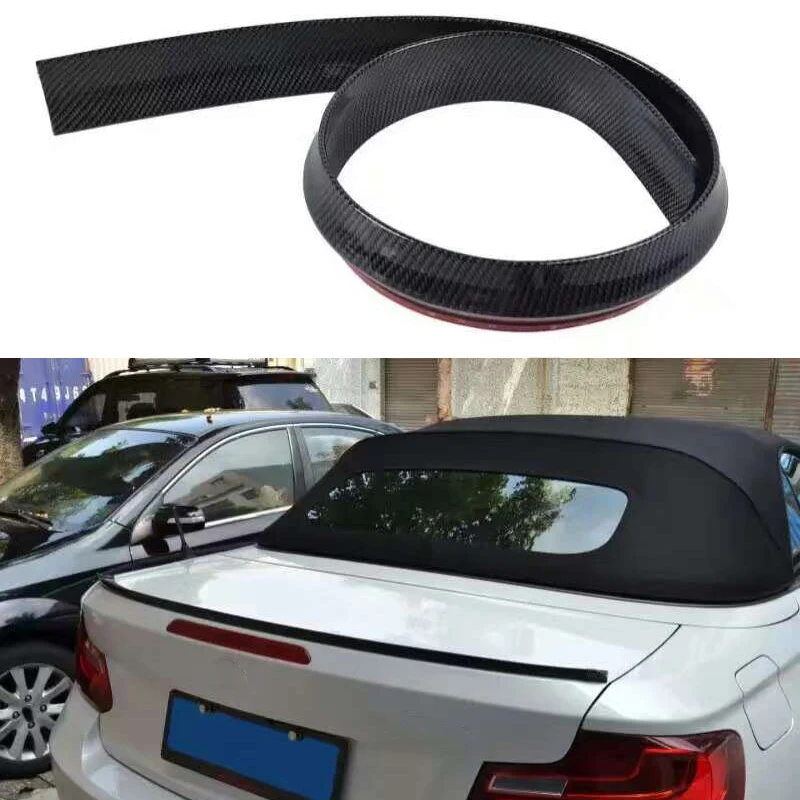 

For BMW E90 E92 E93 F30 F32 F33 F36 F80 F82 Sedan Car Accessories Fake Carbon Fiber Style Car Rear Trunk Spoiler Lip