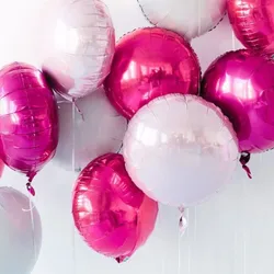 10pcs 18inch Metallic Pure Round Foil Balloon Wedding Decoration Birthday Party Helium Macaron balloon All Round Palloon Album