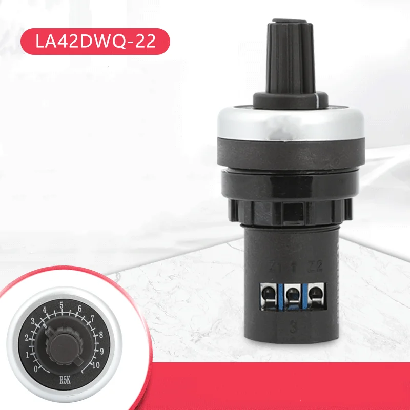 

Precision frequency converter adjustable speed potentiometer LA42DWQ-22 switch knob cap 1K2K5K10K50K100K