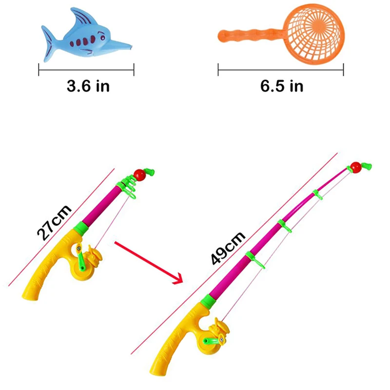 Magnetische Fishing Game Kinderen Jongen Meisje Vissen Speelgoed Set Pak Water Baby Leren Onderwijs Speelgoed Drijvende Speelgoed Fish Kids Gift bad