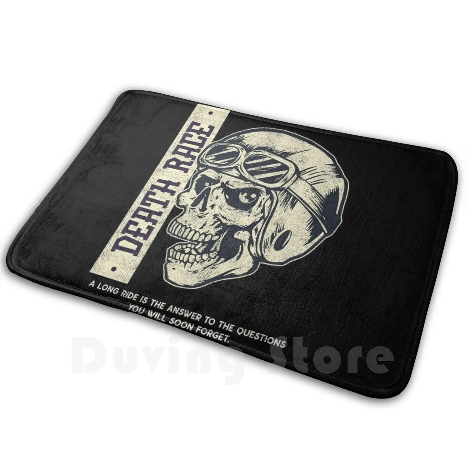 Death Ride Carpet Mat Rug Cushion Soft Death Stranding Skeletor Biker Bikie Bike Motorbike Motorcycle Helmet Ride Or