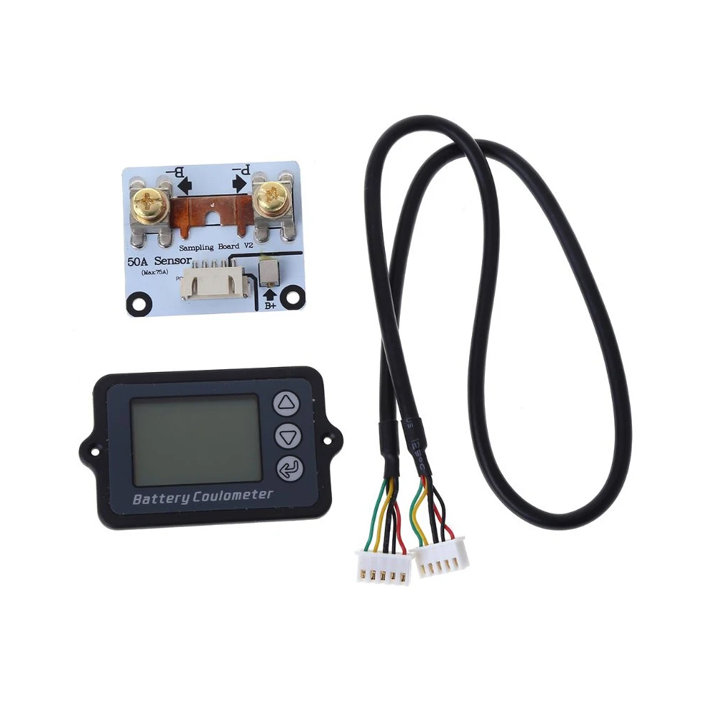 TK15 80V 50A 100A 350A Coulometer Digital Power Display Lithium Iron Phosphate Capacity Detector Battery Capacity Tester