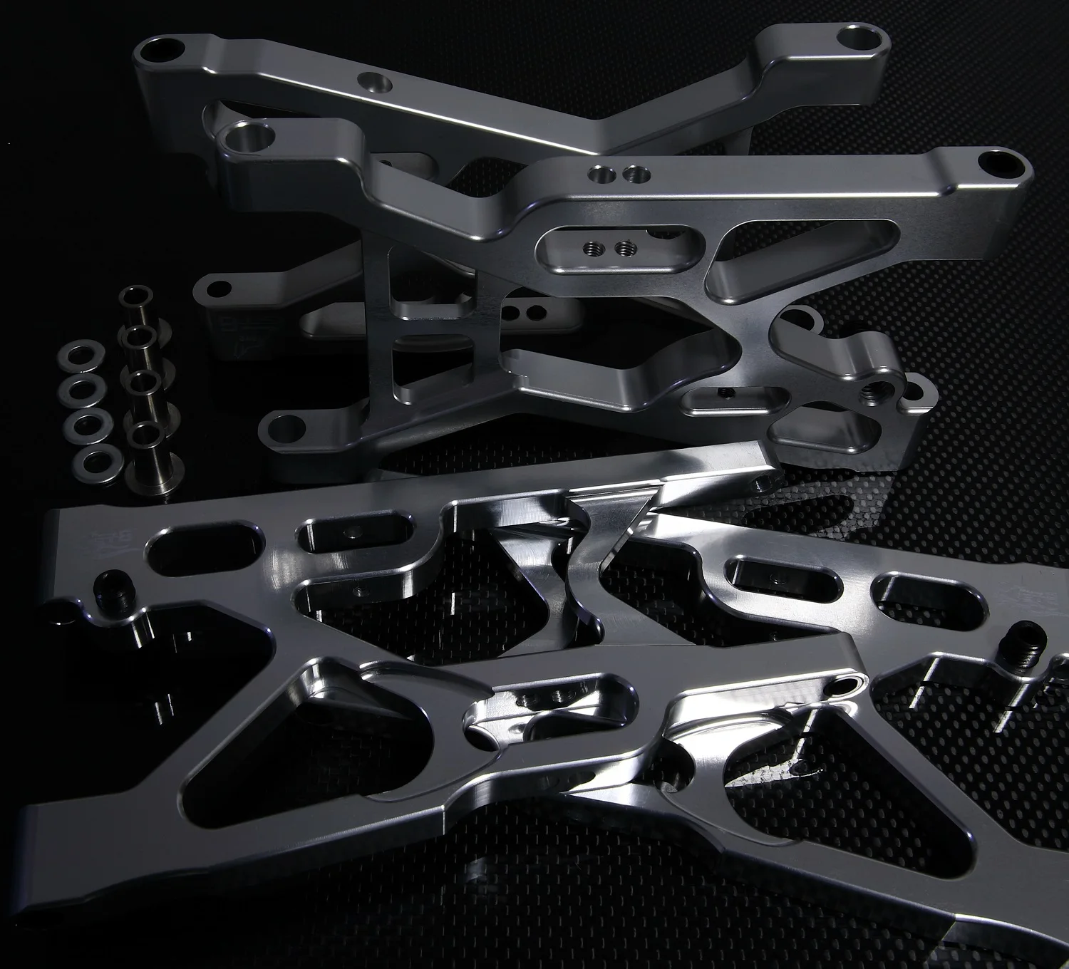 GTBRacing CNC-Aluminium 5T Vorder-/Hinterachse Aufhängungsarm-Set für 1/5 RC-Auto Losi 5ive t 1.0 / 2.0 Upgrade-Teile – Detail 2