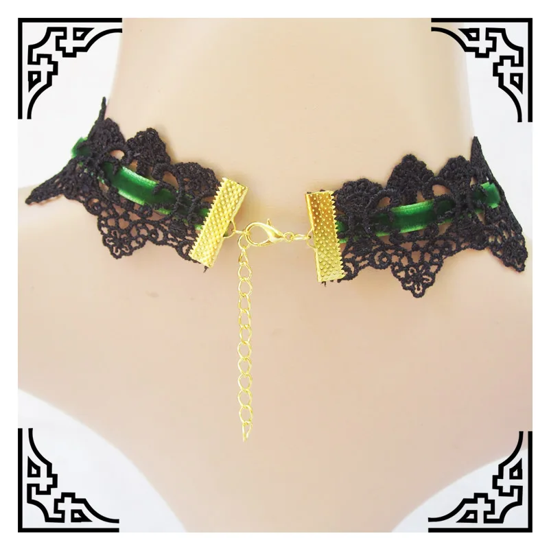 2025New Collares Sexy Gothic Chokers Crystal Black Lace Neck Choker Necklace Vintage Victorian Women Chocker Steampunk Jewelry