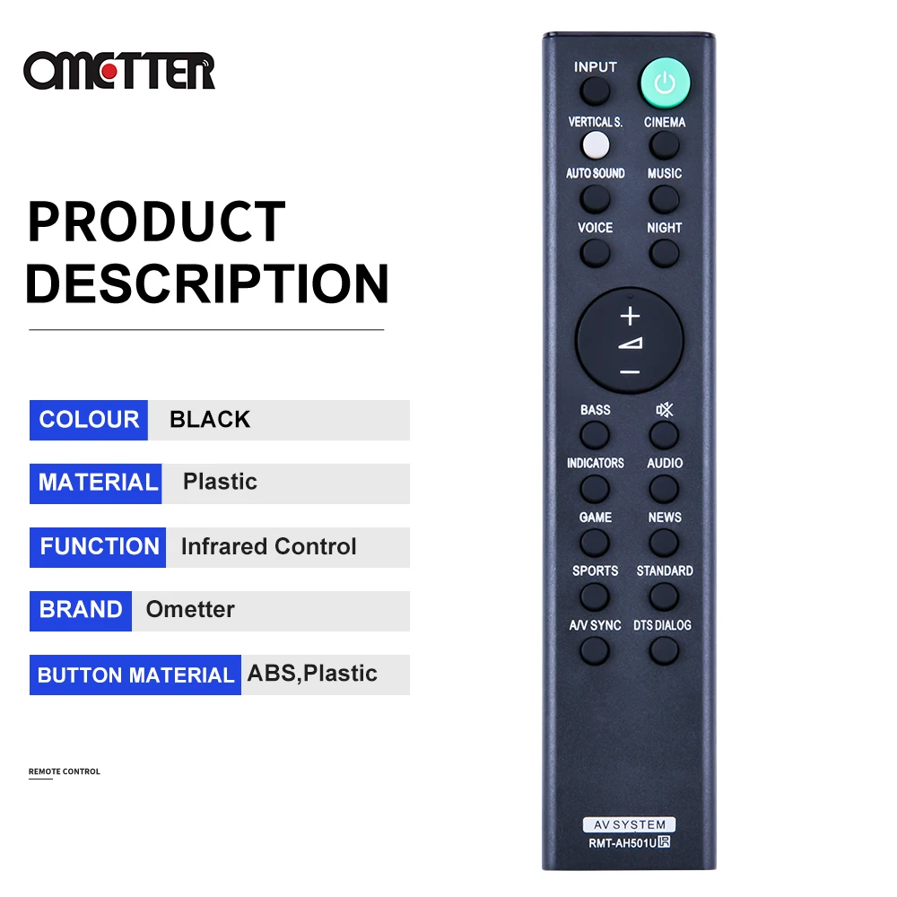 Φ для Sony HT X8500 Remote Sound Bar HTX8500 RMT-AH501U