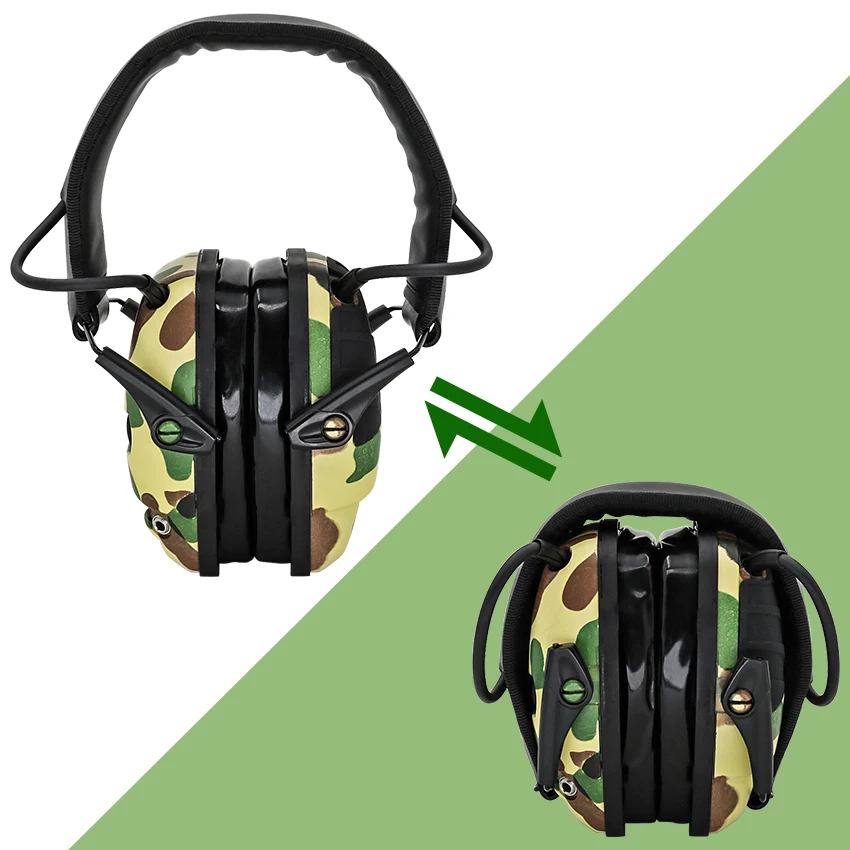 

Electronic Shooting Earmuffs Pickup and Noise Reduction Tactical Headset Hearing Protection Hunting Headphone Protective Earmuff