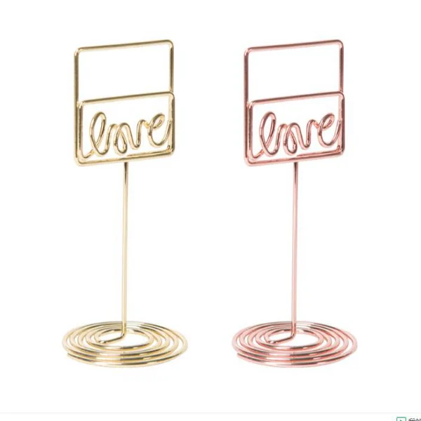 

Creative Love Memo Clip Desktop Business Card Holder