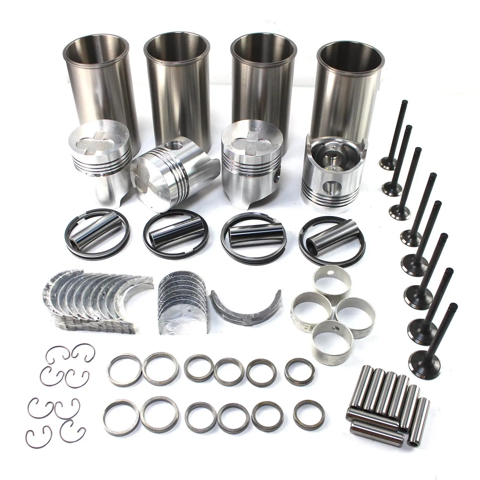 2J Overhaul Rebuilding Kit w/ Valves For Toyota 2J Engine 5FD SDK8 Skid Loader Forklift Truck Pistons Liners