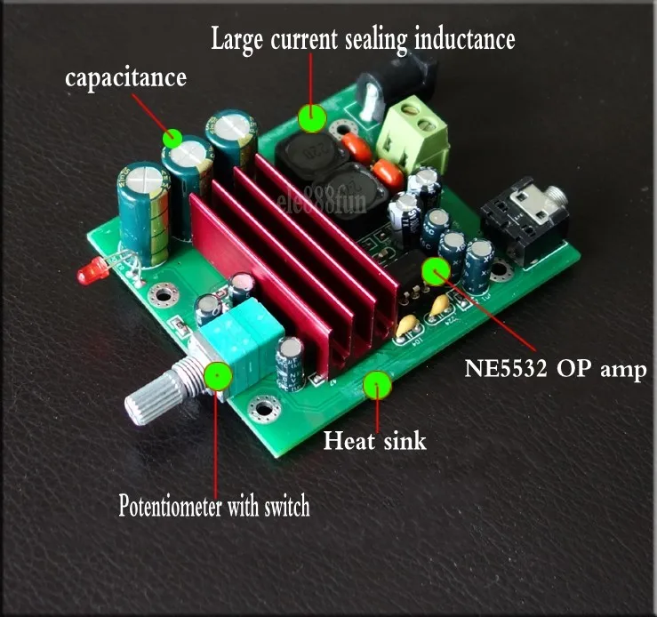 TPA3116 100W mono Subwoofer Digital Power bass Amplifier Board TPA3116D2 Amplifiers