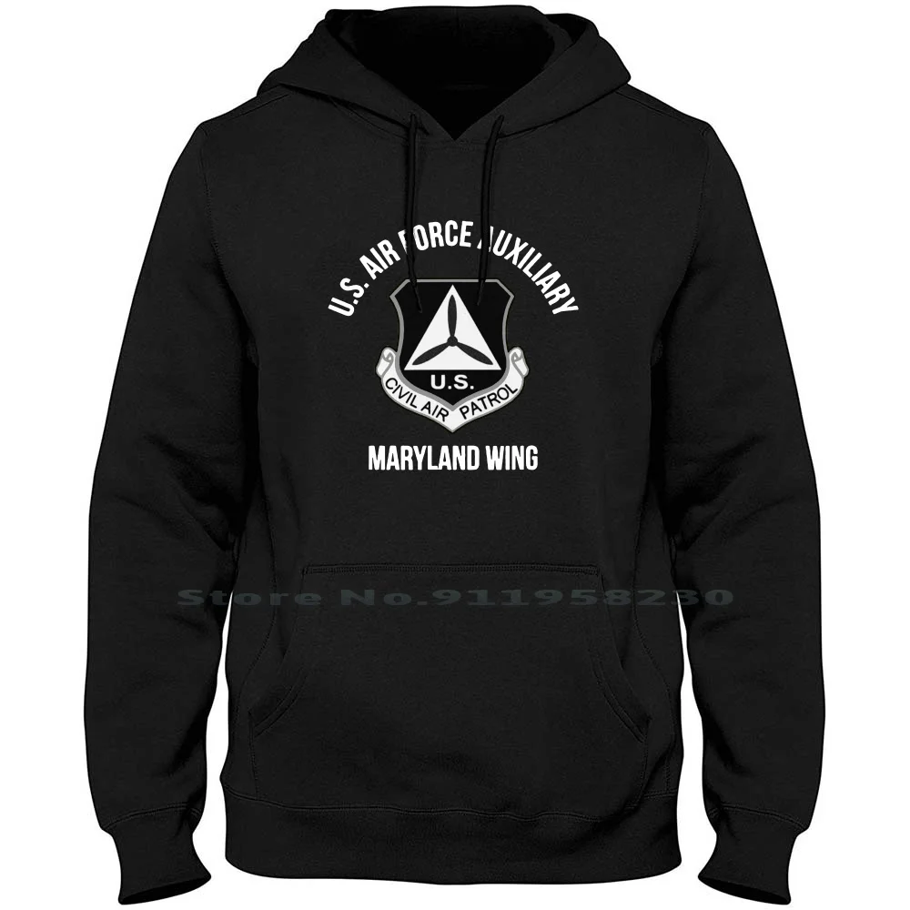 Us Air Force Auxiliary Maryland Wing Hoodie Sweater Cotton Maryland Popular Movie Wing Tage Logo Liar Land Geek Win Lia Hot