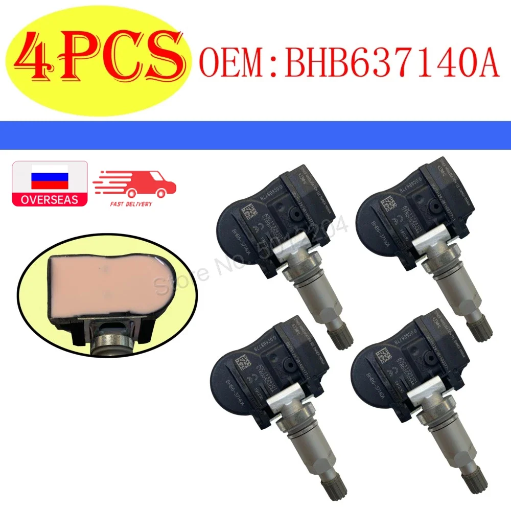 

4 pcs/Lot BHB637140A BHB637140 433MHZ Tire Pressure Sensor TPMS For Mazda 2 3 5 6 CX-5 CX5 CX-6 CX6 CX-9 CX9 MX-5 Artz GS1D37140