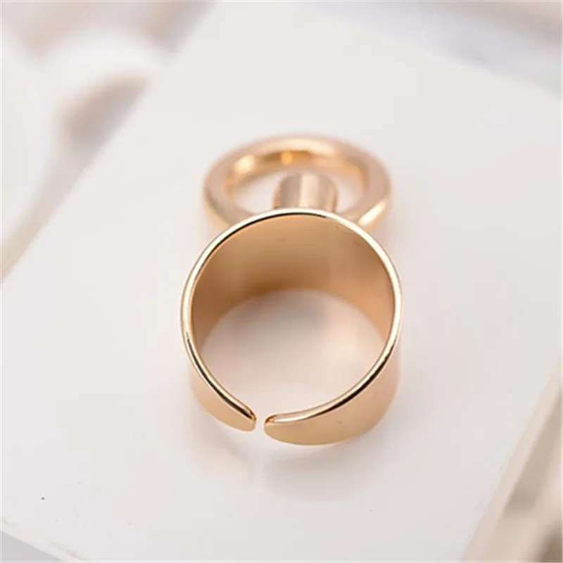 Fashion circle ring  Minimalism wind Rings of metal fan ring delicate woman man ring 2021