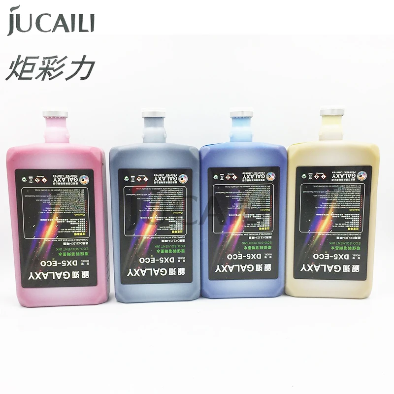 

Jucaili 1000ml Galaxy DX5 Eco solvent Ink for Epson XP600/DX5/DX7 printhead for Xuli Human Chinese brand Large format Printer