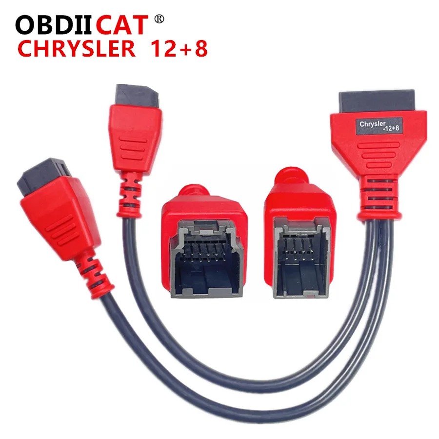 12+8 Connector Cable Chrysler OBD2 Connector Autel DS808 Maxisys MS905 906 908 PRO ELITE 12+8 Adapter Cable