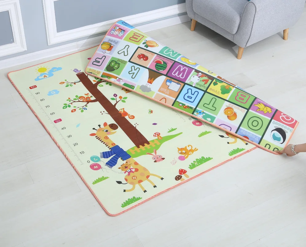 200*180*0.5cm Crawling Mat Double Surface Baby Carpet creative cartoon design Developing Mat for Children Cute Baby Play Mat