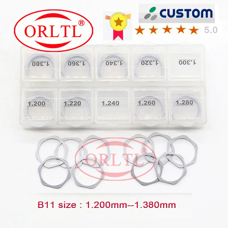 B11 B12 B13 B14 COMMON RAIL INJECTOR ADJUST SHIMS B16 B31 B48 DIESEL FUEL GASKET KIT WASHER B22 B25 B26  B40 B41 FOR BOSCH