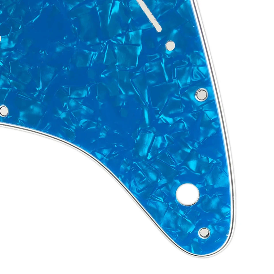 Feiman - 11 Screw Hole Guitar Pickguard, USA Fender Strat Standard, 1 Single Pickup, St Scratch Plate, Multi Color