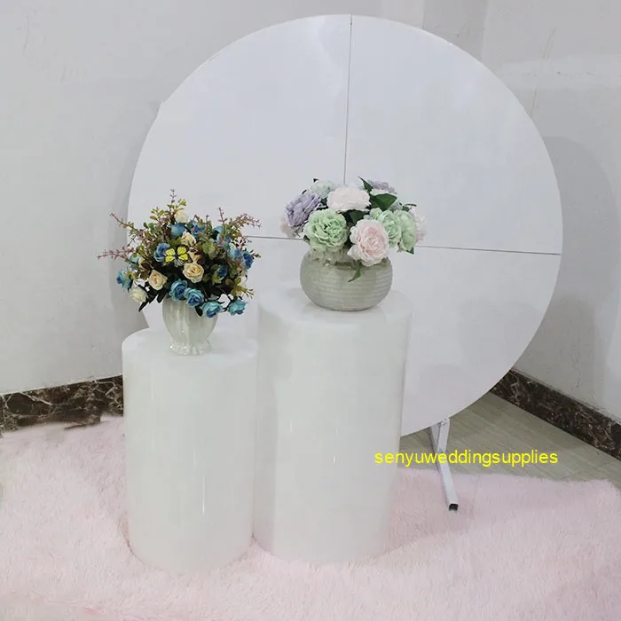 

2pcs/3pcs/set)Wedding decoration round acrylic plinth stand plastic cylinder senyu1686