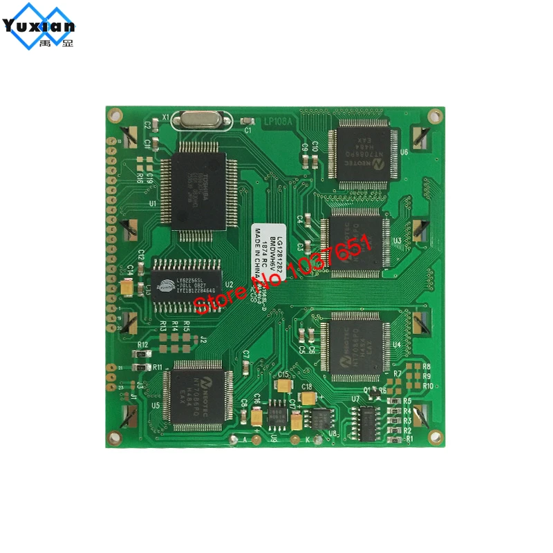 Pantalla LCD gráfica 128X128, 88,4x88,4mm, 20 pines, T6963C, LG1281282BMDWH6V, aplicación industrial de buena calidad