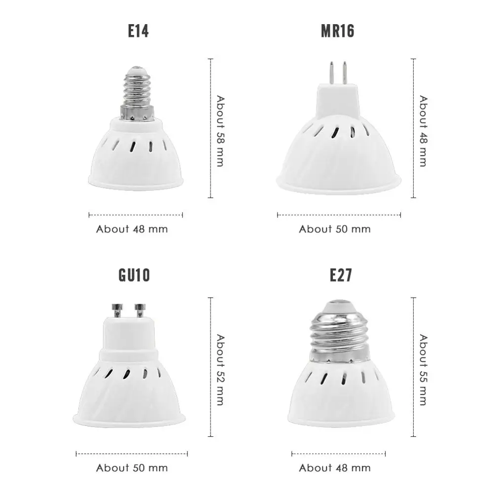 Full Spectrum CFL LED Grow Light Lampada E27 E14 MR16 GU10 IR UV Indoor Plant Lamp Flowering Hydroponics System Garden 110V 220V