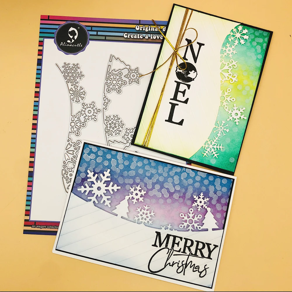 AlinaCraft METAL CUTTING DIES winter snowflake border edge Scrapbook papercraft card album punch stencil art cutter die cut