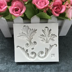 Classic Relief Pattern Mould Fondant Cakes Decor Tools Silicone Molds Sugarcrafts Chocolate Baking Tools For Cakes Gumpaste Form