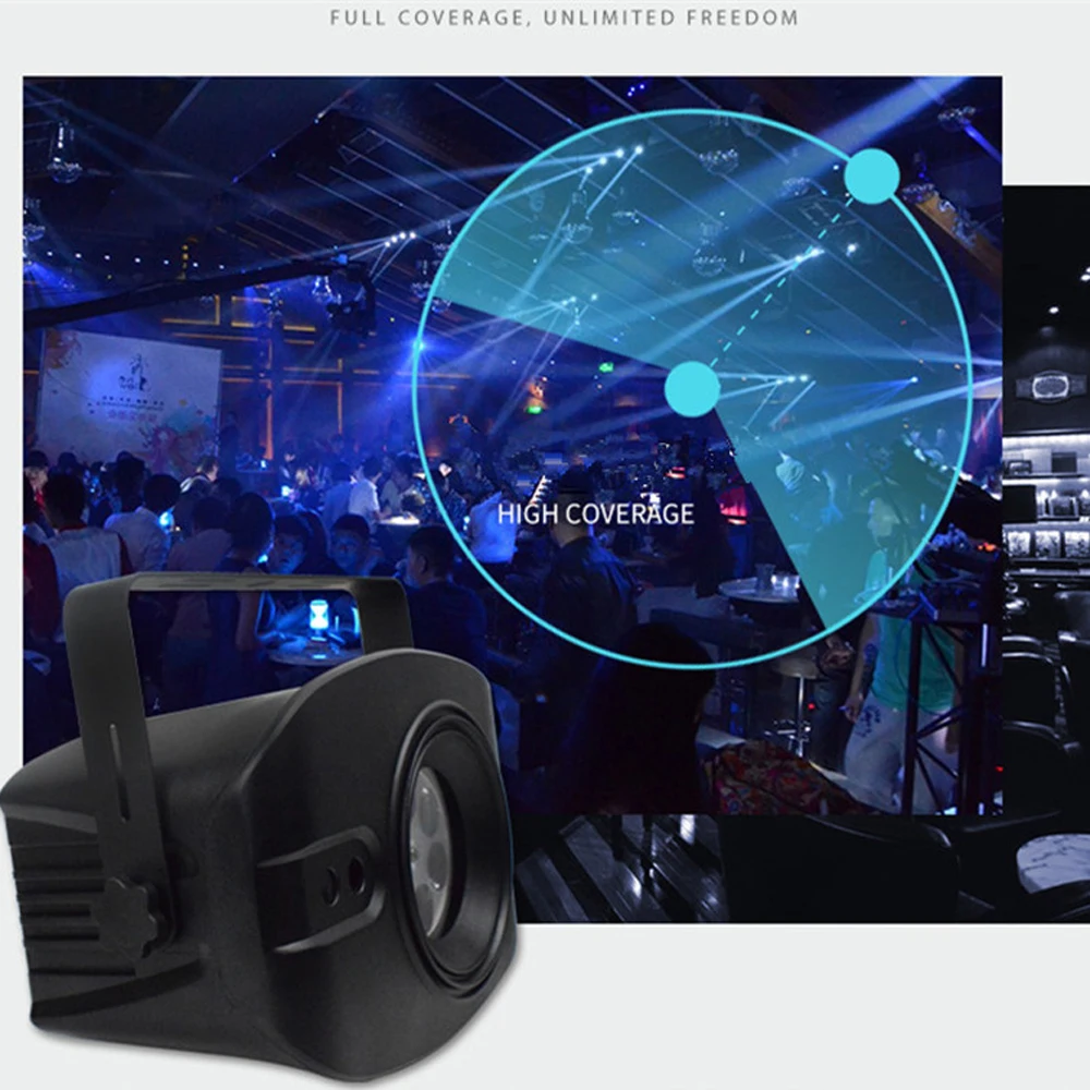 52 Patterns RGB Laser Lights Auto Music Control Led Disco Light Party Show Laser Projector Stage Effect Lamp Remote Controller