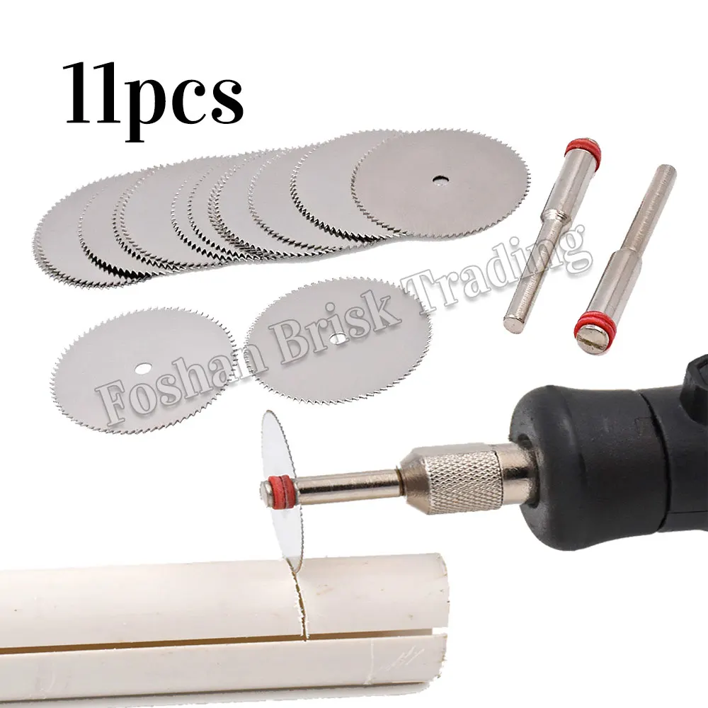 Mini Circular Saw Blade Rotary Tool, moagem elétrica, disco de corte para Dremel Metal Cutter, ferramenta elétrica, discos de corte de madeira, 11pcs