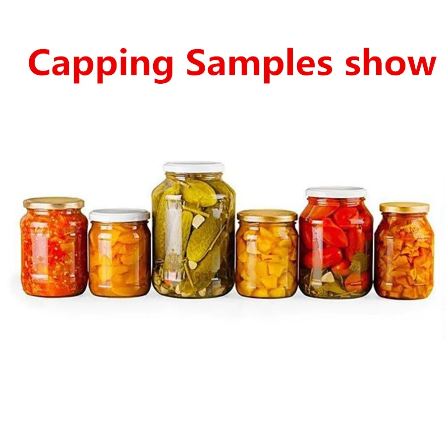 Полуавтоматические пневматические машины для вакуумной укупорки стеклянных бутылок, откручивающие стеклянные банки, крышки, герметик для пищевого соуса чили