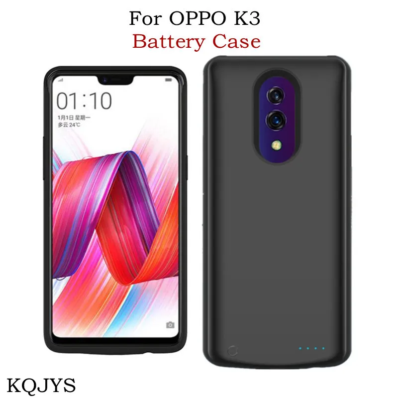 

KQJYS 6500mAh External Power Bank Smart Charging Cover For OPPO K3 Portable Backup Battery Charger Case For OPPO K3 Battery Case