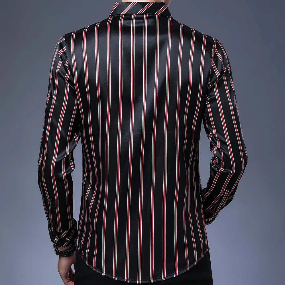 2022 brand designer striped mens shirts for men clothing korean fashion long sleeve shirt luxury dress casual clothes jersey 912