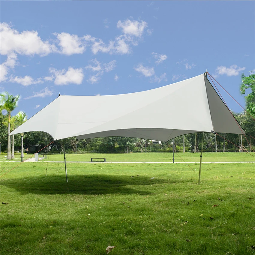 

Without poles ,Large Space Outdoor Camping Shade Anti-ultraviolet Sunscreen Heat Insulation Camping Shelter Tent Canopy