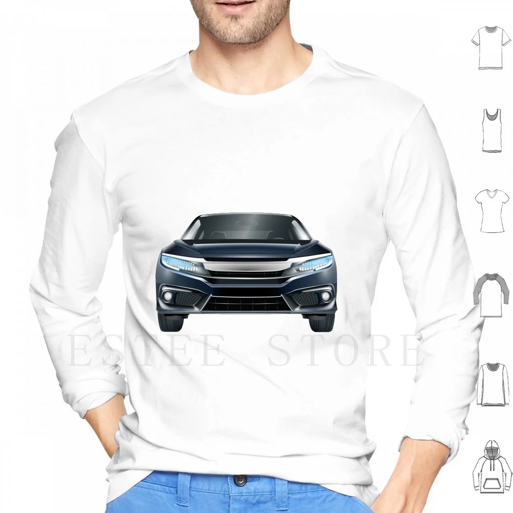 My Car Hoodie Long Sleeve Car Vector Realistic