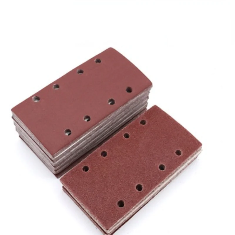 10 Pcs Rectangular Flocking Sandpaper / Square Sandpaper 95 * 185mm / Special-shaped Sandpaper / Grinder Sandpaper