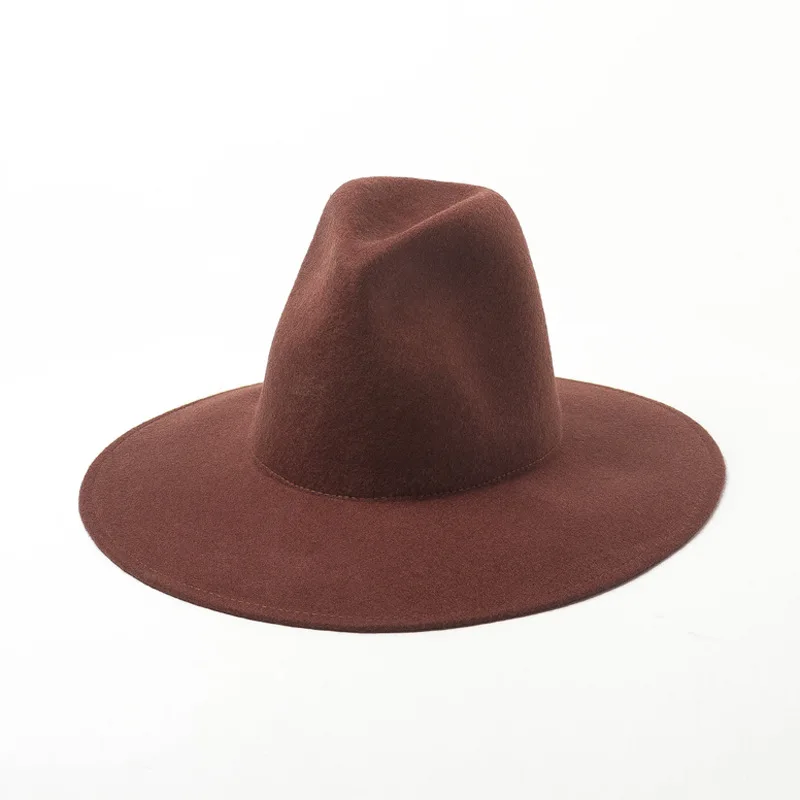 15cm/5.9inch High Top Hat,Women Men Fashion Party Bowler Hats ,Wool Material Jazz Hat For Holiday Cap