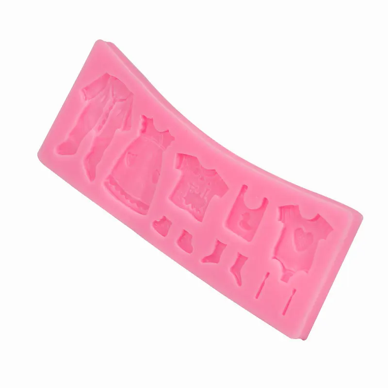 3D Baby Cloth Silicone Cake Mold Candy Fondant Chocolate Mould Cake Decorating Tools Cupcake Baking Molds Bake Tools