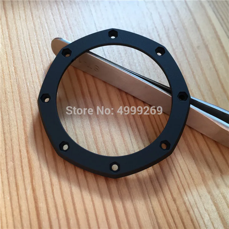 Rubber coating steel bezel inserts for A P Audemars Pi guet ROO 42mm 25940 automatic watch