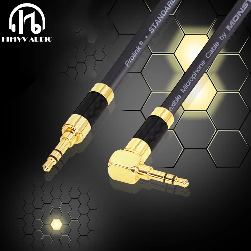 Kabel HiFi audio 3.5mm przewód AUX Audio przewód sygnałowy wtyczka 3.5mm wtyczka aux konwersja linii wtyczka JACK 3.5mm