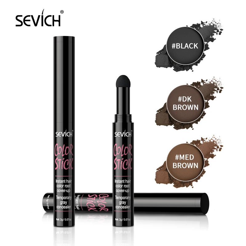 Sevich Hair Root Cover-Up Pen 3 Colors Hairline Contour Powder Waterproof Hair Shadow Powder With Puff For Edge Control Makeup