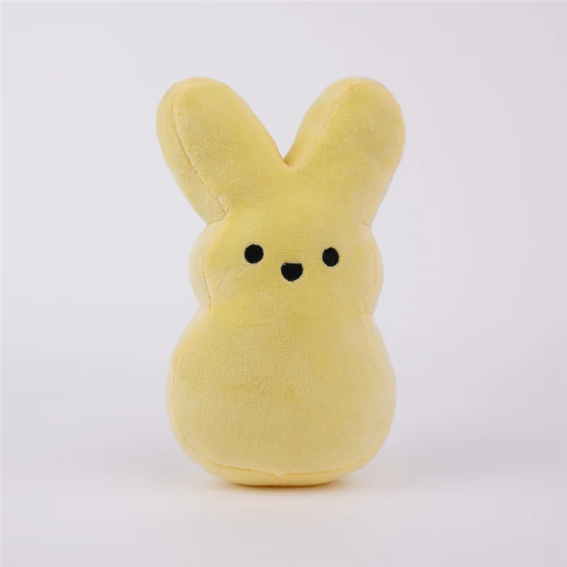 Conejo de peluche de 20cm para niños, Peeps, Peep, juguetes de Pascua, muñeco de peluche de simulación, almohada de conejo suave, regalos para