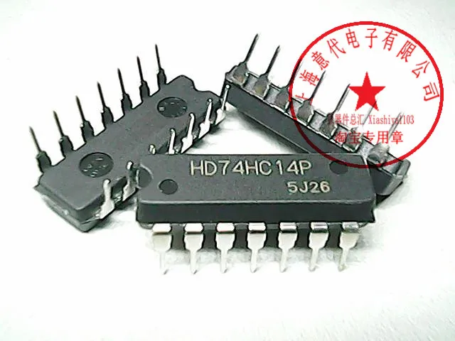 5pcs HD74HC14P  74HC14