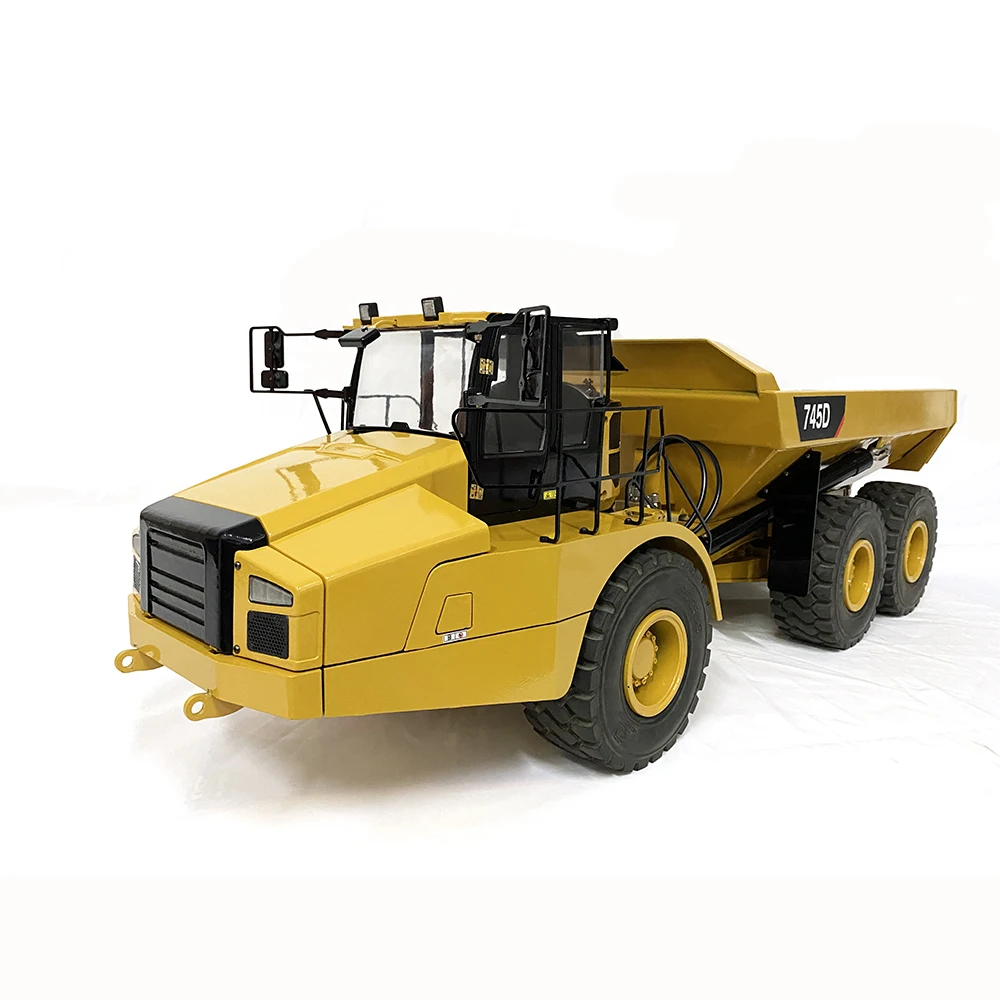 RC 1/14  Hydraulic Articulated Truck 745D 6*6 Remote Control Truck Liquid Metal Pressure Model