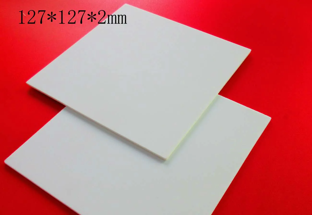 96 Alumina Ceramic Sheet 127X127X2 1 0.5mm Ceramic Experiment Board Setter Plate Square Heat Sink