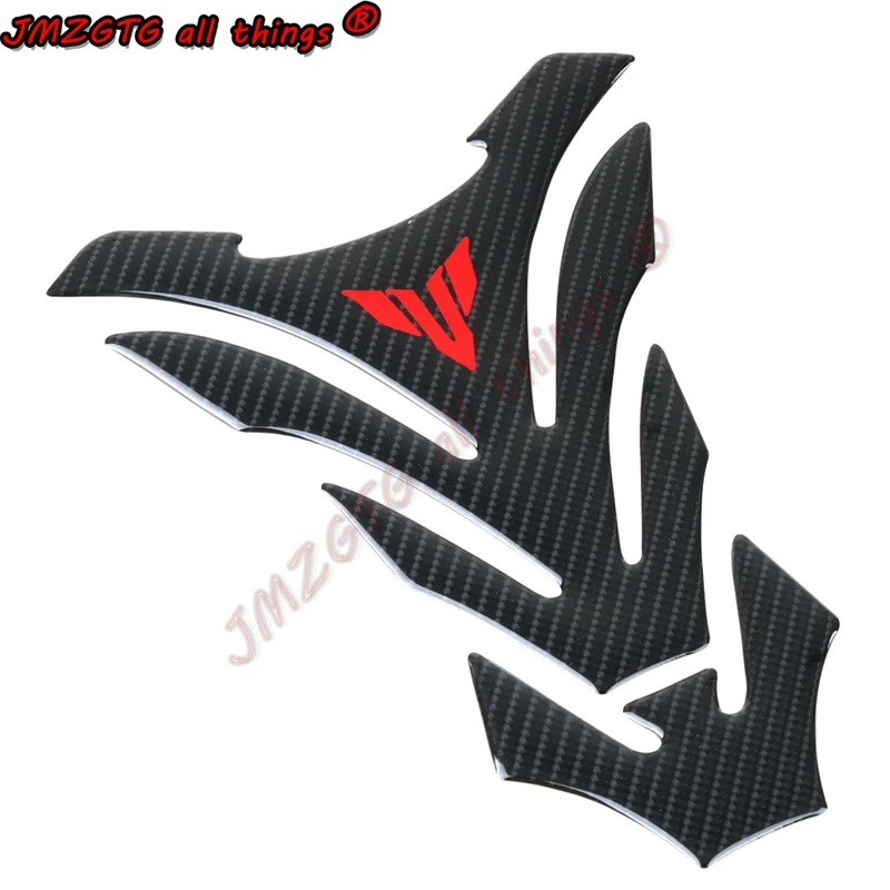 Voor Yamaha MT01 MT125 MT25 MT03 MT07 MT09 MT10 Tank Sticker 3D Carbon Look Motorcycle Tank Pad Protector Decal Stickers case