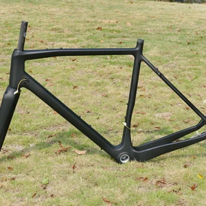 ** New carbon fiber UD matte gravel bike cycling Flat mounting gravel frame and fork BSA 46/49/52/54/56/58/61cm 8 Main Sales Frame Gravel - №2